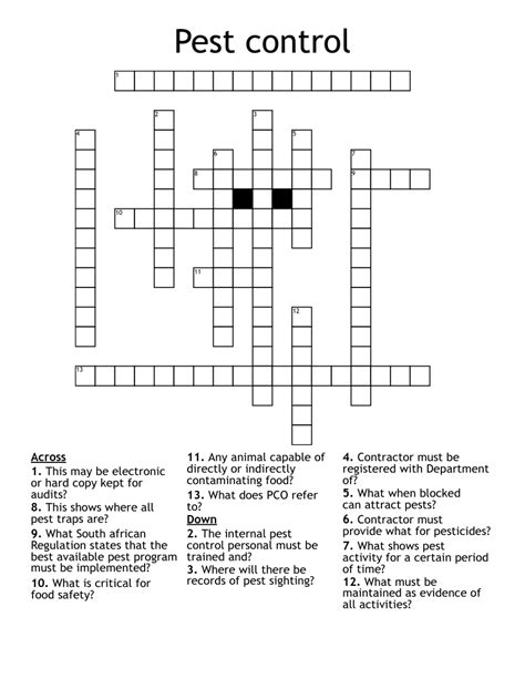 Exterminators option crossword clue - The Crossword Solver found 30 answers to "exterminators option", 6 letters crossword clue. The Crossword Solver finds answers to classic crosswords and cryptic crossword puzzles. Enter the length or pattern for better results. Click the answer to find similar crossword clues. 